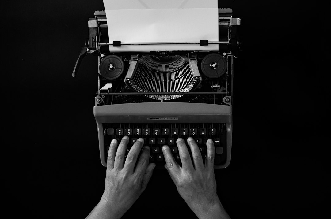 mystery writer desk with notebook