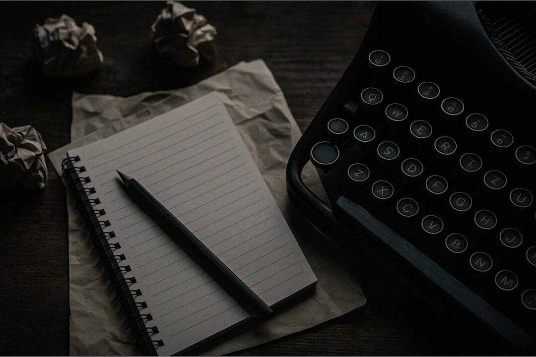 mystery author writing