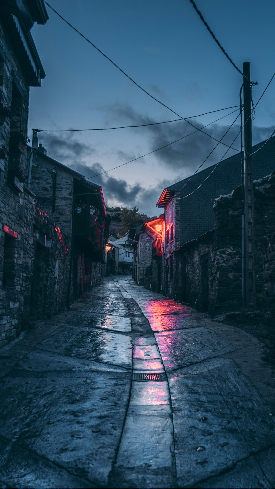 dark alley at night